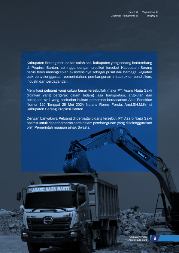 Operasional dump truck dan excavator PT Asaro Naga Sakti