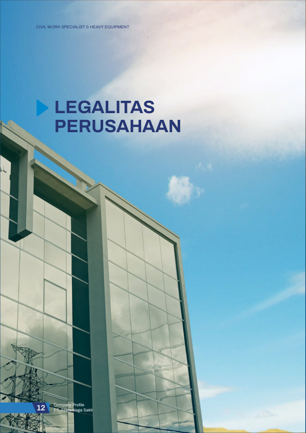 Halaman legalitas perusahaan